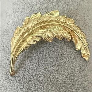 Gold Leaf Brooch